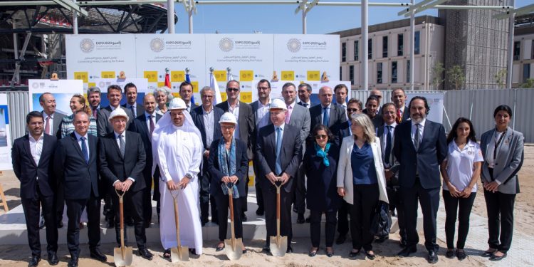 وضع حجر أساس الجناح الفرنسي في «إكسبو 2020 دبي»